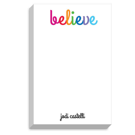 Believe Chunky Notepad